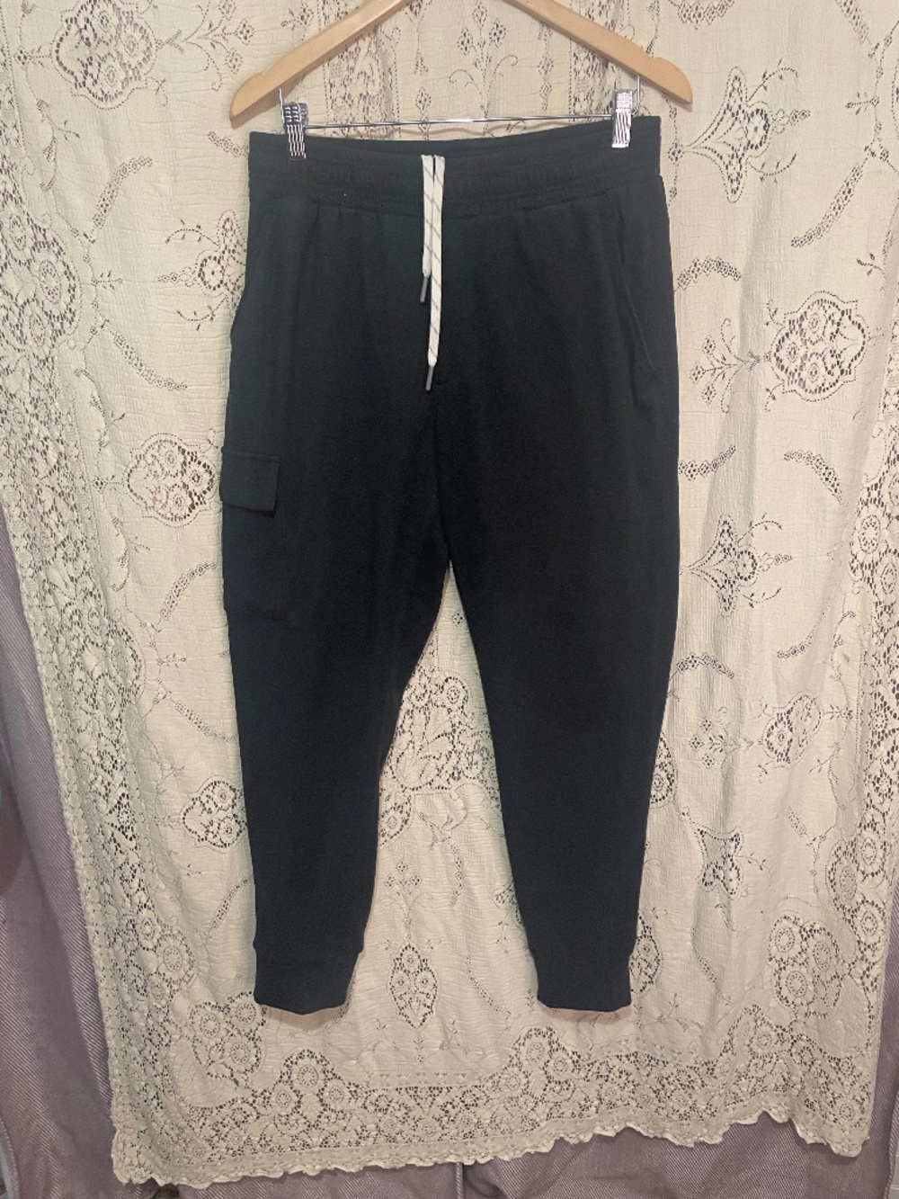 Avalanche: black comfy joggers